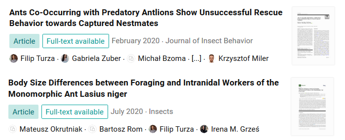 2 nowe publikacje o mrówkach